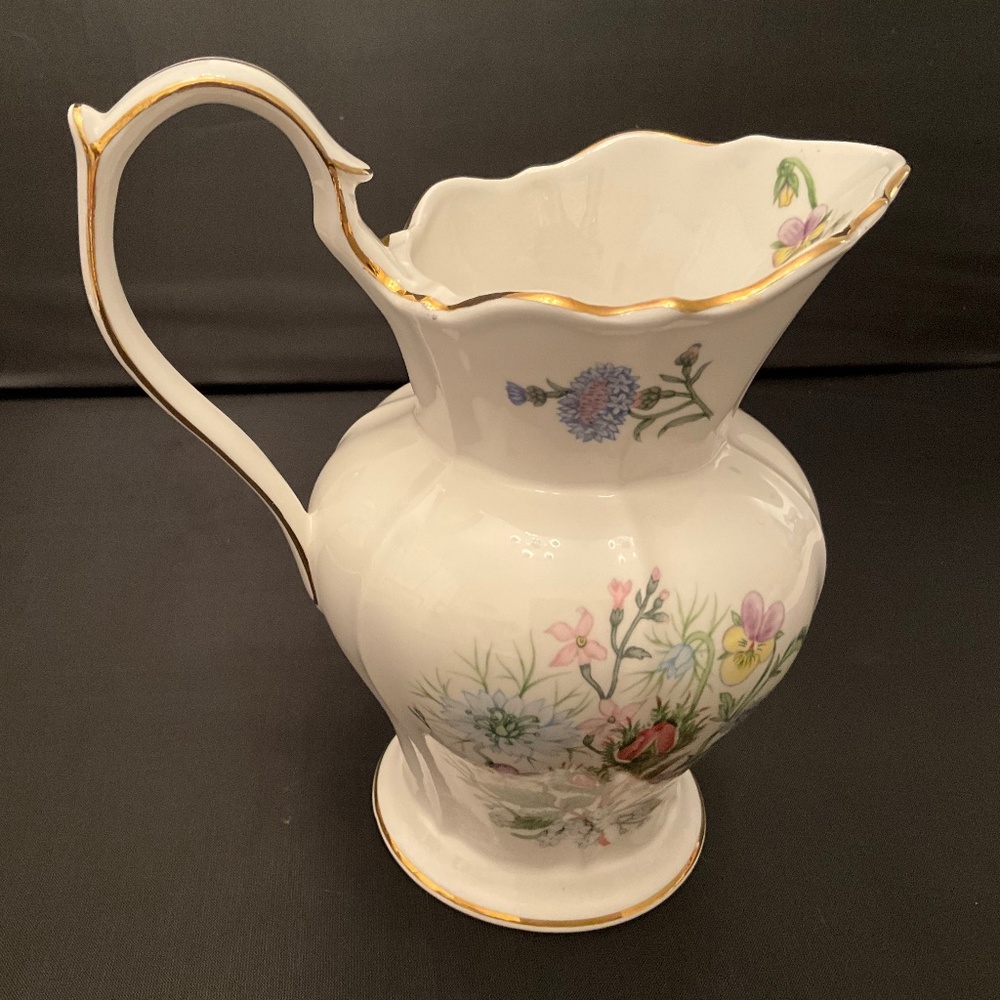 Aynsley Wild Tudor Fine Bone China Jug Vase or Pitcher